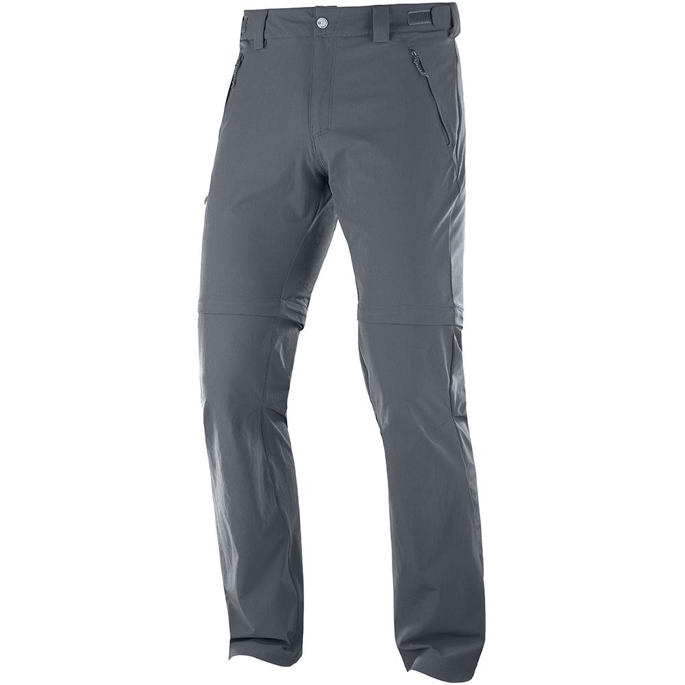 Salomon WAYFARER STRAIGHT ZIP M Pantalones Hombre - Negras - Colombia (20179-NCKQ)